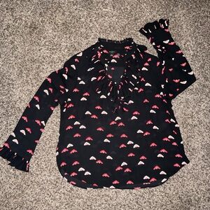 ANN TAYLOR PETITE WOMANS DRESS SHIRT USED